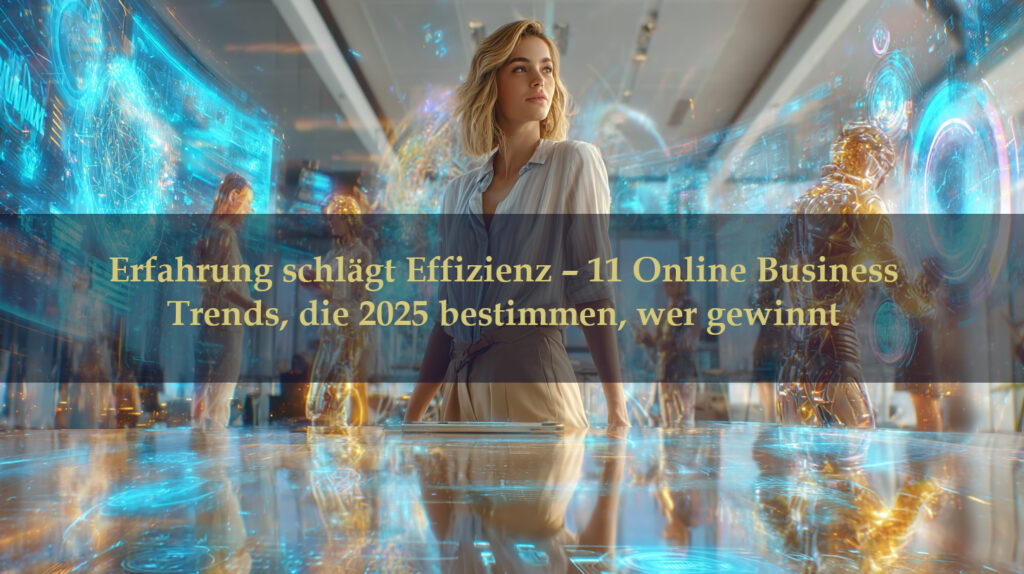 Erfahrung schlägt Effizienz – 11 Online Business Trends, die 2025 bestimmen, wer gewinnt