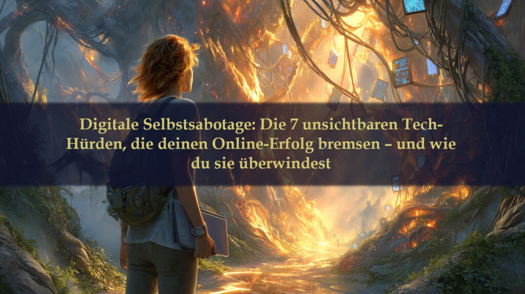 Digitale Selbstsabotage: Die 7 unsichtbaren Tech-Hürden, die deinen Online-Erfolg bremsen – und wie du sie überwindest