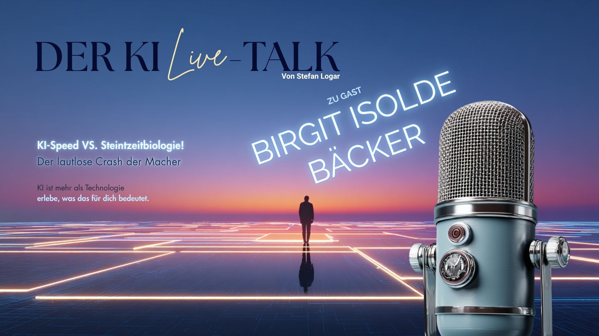 Der KI Live Talk standard Banner YT Birgit Isolde Baecker